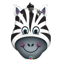 32 inch-es Zany Zebra zebra fej fólia
