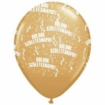 11 inch-es Boldog Születésnapot Metallic Gold - Arany Lufi