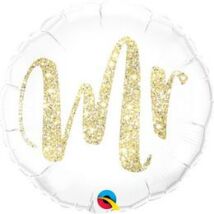 18 inch-es Mr feliratú Gold fólia lufi