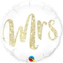 18 inch-es Mrs feliratú glitteres fólia