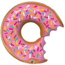 38 inch-es Bit Donut &amp; Sprinkles - Eper Fánk Alakú Super Shape Fólia Lufi