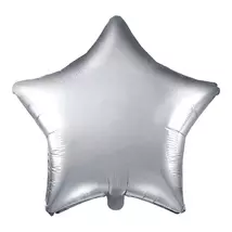 18 inch-es ezüst csillag alakú fólia lufi