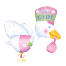 It is a Girl - Bundle of Joy Stork - Sup
