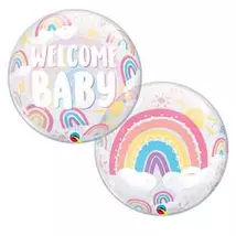 22 inch-es welcome Baby Boho rainbow bubble lufi