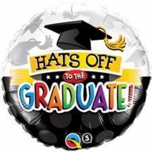 18 inch-es Hats Off To The Graduate! Ballagási Fólia Léggömb