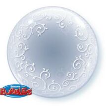 24 inch-es Fancy Filigree - Inda Mintás Deco Bubble Léggömb