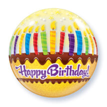 22 inch-es Birthday Candles and Frosting Születésnapi Bubble Léggömb