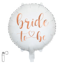 Bride to be, fólia lufi, kerek