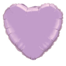 18 inch-es levendula - pearl lavender szív fólia léggömb