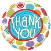 18 inch-es Thank you patterned dots foli