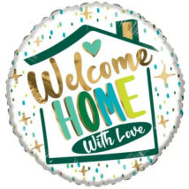 18 inch-es Welcome Home With Love fólia lufi