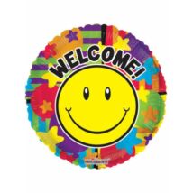 18-inch-es Welcome Smiley Fólia lufi 45 cm
