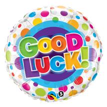 18 inch-es Sok Szerencsét Pöttyös - Good Luck Colorful Dots Fólia Lufi