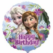 18 inch-es Happy Birthday Jégvarázs - Disney Frozen - Szülinapi Fólia Léggömb