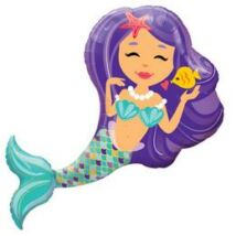 36 inch-es Enchanting Mermaid Super Shape Fólia Lufi