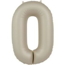 34 inch-es 0 Matt Krémfehér - Creamy Latte Számos Super Shape Fólia Lufi
