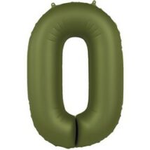 34 inch-es 0 Matt Zöld - Olive Green Számos Super Shape Fólia Lufi