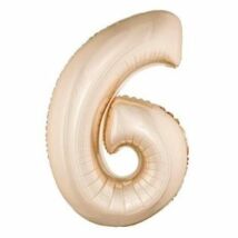 40 inch-es Number 6 Számos Super Shape Fólia Lufi