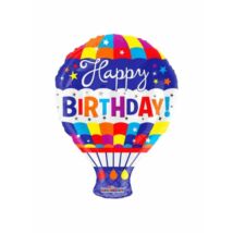18 inch-es Happy Birthday hőlégballon fólia lufi Cikkszám: 681070107174