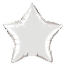 20 inch-es Ezüst - Silver Csillag Fólia Lufi