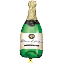 Pezsgősüveg - Champagne Bottle - Super Shape Fólia Léggömb 