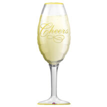 Pezsgőspohár - Champagne Glass - Super Shape Fólia Léggömb