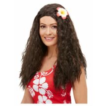 Hawaii virágos barna hosszú paróka