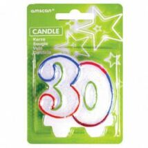 30-as Színes Keretes Szülinapi Parti Szá
