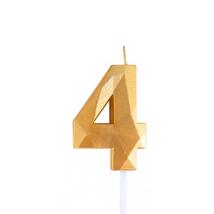 4-es arany számgyertya