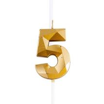 5-ös arany számgyertya