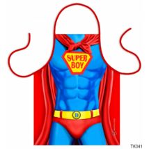 (TK041) Teli mintás kötény 50 cm x 70 cm - Super Boy – Szexi Kötény Férfiaknak