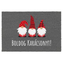 Lábtörlő manókkal, &quot;Boldog Karácsonyt&quot; felirattal 40x60 cm