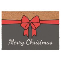 Lábtörlő masnival, &quot;Merry Christmas&quot; felirattal 40x60 cm