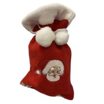 Exkluzív plüss hímzett mikulás zacskó