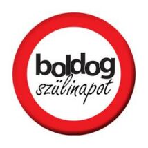 Boldog Szülinapot Feliratú Sebességkorlá