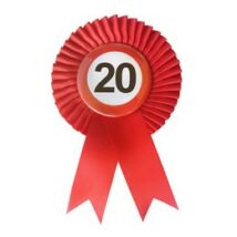 20-as seb.korlátozó szalagos kitűző