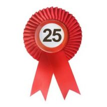 25-ös seb.korlátozó szalagos kitűző