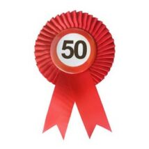 50. szalagos kitűző, seb. korlátozó