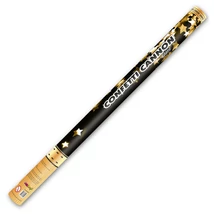 80cm-es arany csillagos konfetti ágyú