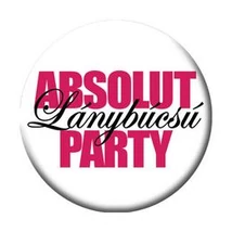 Absolut Lánybúcsú Parti Kitűző - 5,5 cm