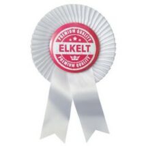 Fehér szalagos rózsaszín-fehér elkelt ki
