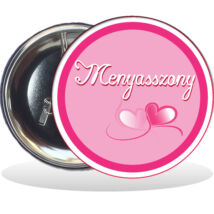 Kitűző, Menyasszony, 58mm