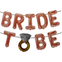 Bride to be, fólia lufi, pezsgő szín