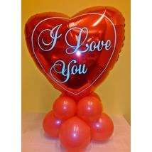 Valentin szívecskés dekoráció I LOVE YOU