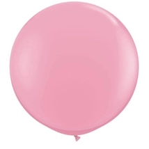 3 feet-es Pink (Standard) Kerek Latex Lufi 
