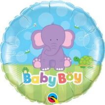 18 inch-es Baby Boy Elephant Fólia Lufi