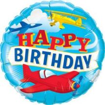 18 inch-es birthday airplanes fólia