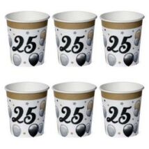 25-ös számos elegáns léggömbös pohár