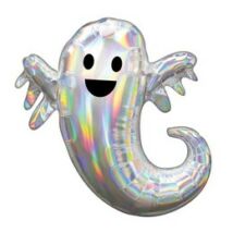  28 inch-es Irizáló Szellem Super Shape Fólia Lufi Halloween-re