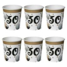 30-as számos elegáns léggömbös pohár